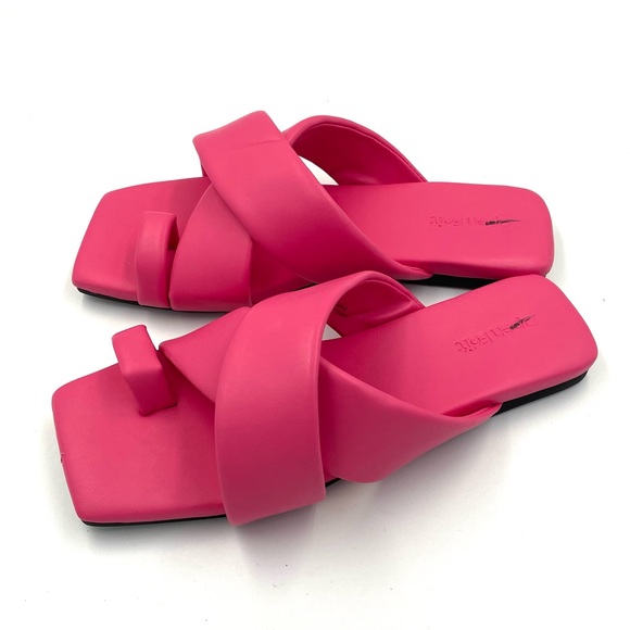 Open Edit Otto Slide Sandal In Pink Shock - Picture 4 of 10